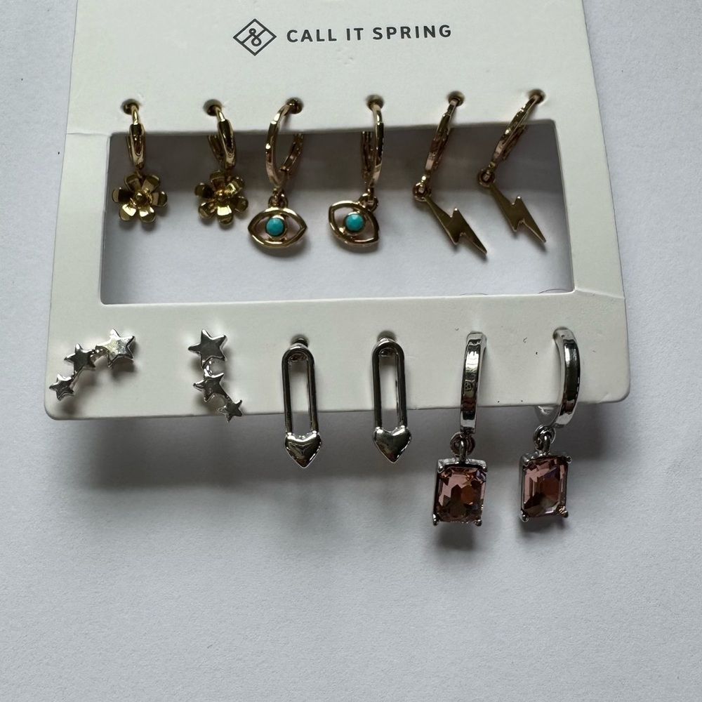 Call It Spring Gold and Silver Earring Collection - Picture 3 of 3